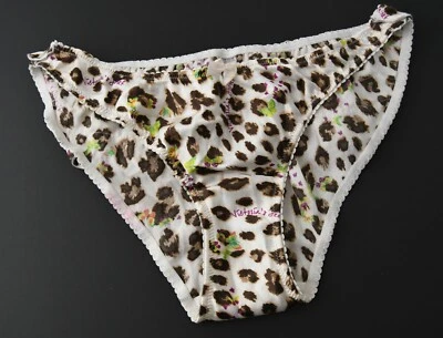 1 NEW Victoria's Secret VTG 2009 Polyester Satin Ruffle Bikini Panty SMALL - Image 1 of 4