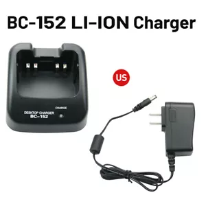 BC-152 Rapid Charger For ICOM IC-F50 IC-61 IC-F50V IC-F60 IC-F60V IC-V85 Radio - Picture 1 of 12