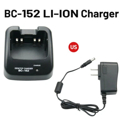 BC-152 Rapid Charger For ICOM IC-F50 IC-61 IC-F50V IC-F60 IC-F60V IC-V85 Radio - Image 1 of 4