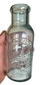 Antique Embossed Bunker Hill Pickles Pickle Bottle Skilton Foote & Co Boston - Picture 1 of 23