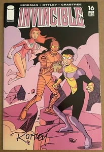 Invencible #16 FIRMADO Ottley 1st Angstrom Levy Imagen 2004 Robert Kirkman Amazon - Imagen 1 de 2