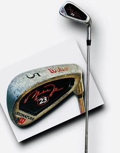 MICHAEL JORDAN Wilson 23 Signature Men’s RH 5 Iron Golf Club - Chicago Bulls NBA - Picture 1 of 5