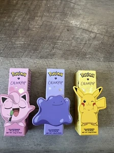 Pokemon Set ColourPop Transforming pH Lip Balm Color Change Ditto Pikachu - Picture 1 of 2