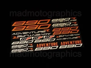 890 Adventure R Set adesivi riflettivi decalcomanie carenatura grafica moto per ktm - Foto 1 di 10