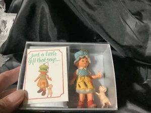 bradford novelty ornaments christmas girl and lamb just a little gift vintage - Picture 1 of 7