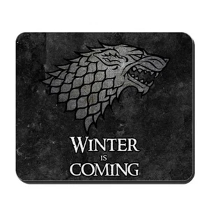 Rubber Mouse Pad Got Winter is Coming Games Of Thrones NonSlip  5mm Thickness - Picture 1 of 2
