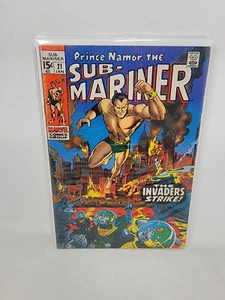 SUB-MARINER #21 1970 Marvel 6.0 Marie Severin Cover Art - Picture 1 of 1