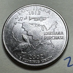 2002 D Louisiana State Quarter Uncirculated 25C 9333N - Picture 1 of 3