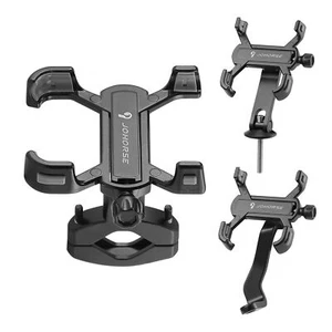 Bike Phone Holder 4 Claw Design Handlebar Clip 360 Degree Rotatable Adjustable - Picture 1 of 15