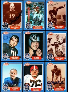 Lot of 17 DIFFERENT 1988 Swell Signed Auto Hall of Fame HOF Football Cards + COA - Picture 1 of 2