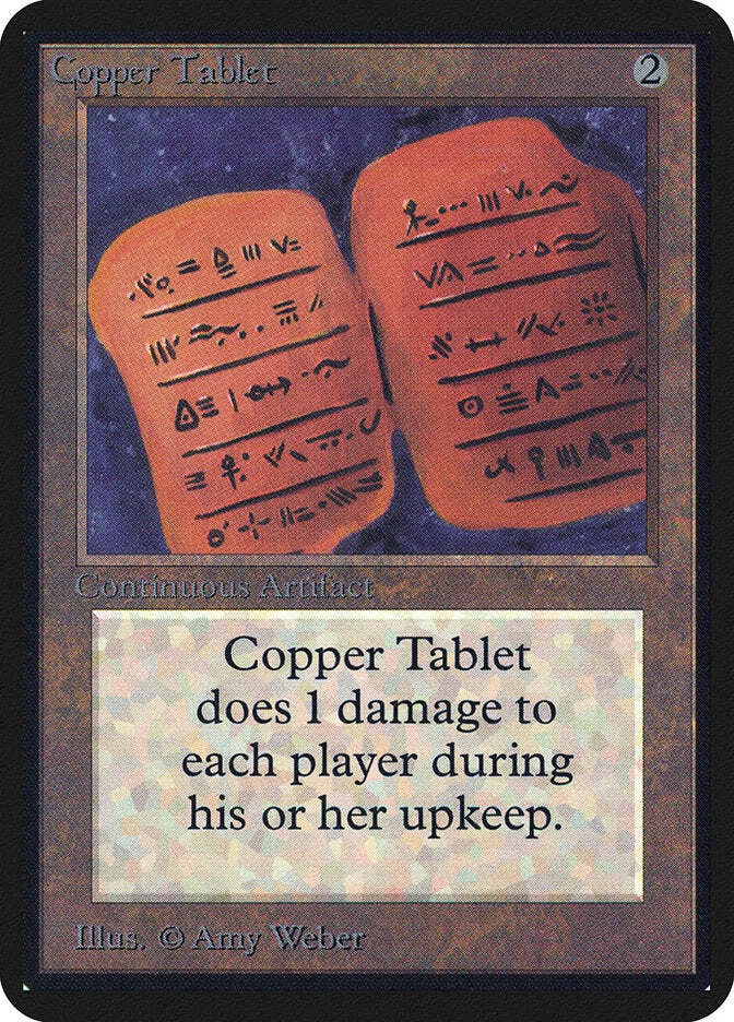 Copper Tablet [Limited Edition Alpha] Magic MTG - Image 1 of 1