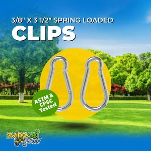 JUEGO SWING STUFF 3/8"" X 3 1/2"" CLIPS CARGADOS CON RESORTE (PAR) hardware conectar 0079 - Imagen 1 de 8