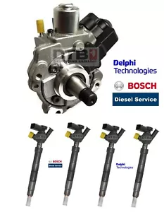 4x Injektor + Hochdruckpumpe VW MAN TDI 04L130277AP 04B130755K /H/G/F/E - Picture 1 of 11