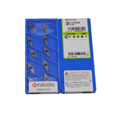 10pcs KYOCERA VBMT110304-HQ TN60 Cermet Inserts New - Image 1 of 4