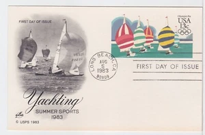 TurtlesTradingPost- Olympic Yachting Postal Card- 1983- FDC #UX100- Artcraft - Picture 1 of 1
