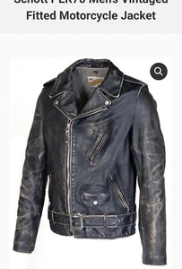 Schott PER70 made in USA limited edition leather jacket size S - Imagen 1 de 18