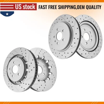 Juego de rotor de disco de freno delantero trasero para Ford Explorer Flex Taurus Lincoln MKS MKT Foto 1 de 4