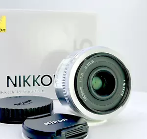 【N Mint】Nikon 1 NIKKOR 18.5mm f/1.8 (Silver) lens with Box JAPAN #43 - Picture 1 of 17