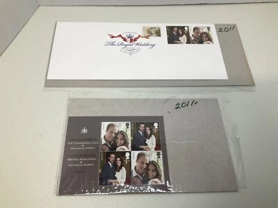 Great Britian Kate & William Royal Wedding Mini Sheet Stamps & Envelope Mint - Image 1 of 4