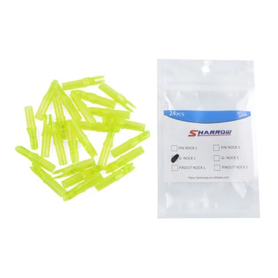 24pcs Archery Arrow Nocks ID6.2mm Insert Tips Plastic Arrow Shaft Bow DIY - Image 1 of 4