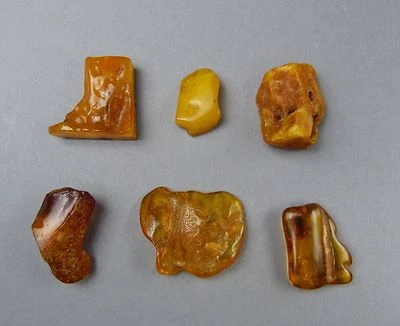 Butterscotch Egg Yolk Bernstein Rohbernstein Amber Baltic Sea Königsberg Nr.9 - Bild 1 von 2