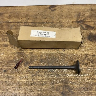 Válvula Harley Davidson 45 Flathead WL WLA Servicar G GE #3030 Rowe 750-03 NOS Foto 1 de 4