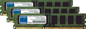12GB (3x4GB) DDR3 1866MHz PC3-14900 240-PIN DIMM MEMORY RAM KIT FOR DESKTOPS/PCs - Picture 1 of 1