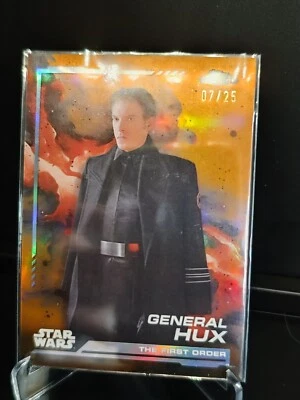 Topps Chrome Star Wars 2024 #116 G.Hux Orange /25 - Photo 1/2