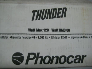 Phonocar Thunder Bassreflex 120 Watt, NEU!!! - Bild 1 von 7