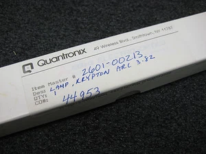 Krypton Laserbogenlampe Quantronix 2601-00213 FKQ963-3,82 100 mm Bogenlänge 5 mmOD - Bild 1 von 4