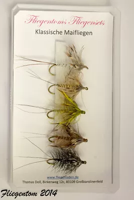 Fliegentom 1874 - Klassische Maifliegen Set - Trockenfliegen - Bild 1 von 4