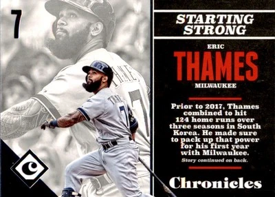 2017 Panini Chronicles #62 Eric Thames - Image 1 of 2