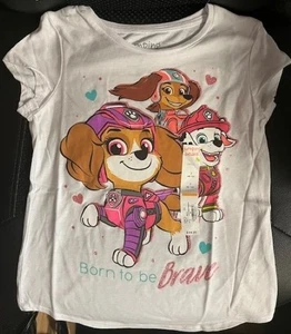 Paw Patrol Born to Be Brave Graphic Tee - Size 7 - Picture 1 of 3