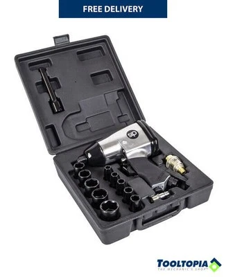 SIP 1/2in Air Impact Wrench Garage Gun Took  Kit 16 piece set TBD2508K - Image 1 of 2