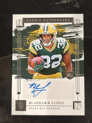 2024 Panini Impeccable MarShawn Lloyd /99 RC Rookie Auto Green Bay Packers - Image 1 of 2