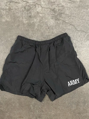 Vintage US ARMY Shorts XL Black Lightweight Fitnes Running Training - Image 1 of 4