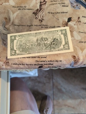2003a 2 dollar bill.Very Low Ink Error - Image 1 of 2