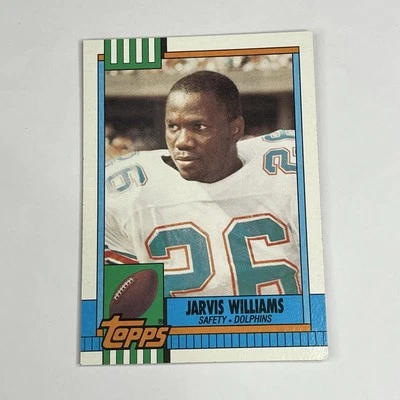 1990 TOPPS FOOTBALL Card #326 Jarvis Williams  Miami Dolphins - Image 1 of 2