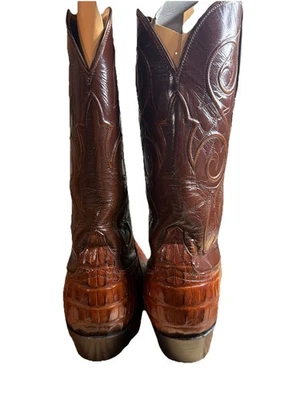 Lucchese Men’s Handmade L1060 54-D PB HBT/TN KANG 9.5 54-D Peanut Brittle - Image 1 of 4