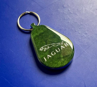 Jaguar Green Key Ring, Keychain Mk2, XJ6, XJ8, XJS, XK8, XKE, XE, S-Type, X-Type - Image 1 of 3
