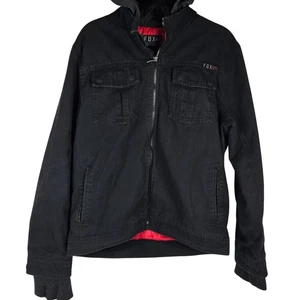 Chaqueta Mororcycle Forjada Para Hombre FOX Racing Heritage De Colección Negra Cremallera Completa Mediana - Imagen 1 de 14
