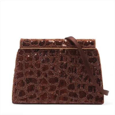 Valentino Couture beads x leather Shoulder bag Brown - Image 1 of 4