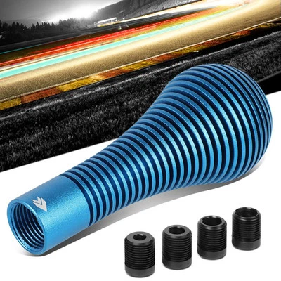 NRG Universal SK-701BL Aluminum Blue Anodized Heatsink Style Shift Knob - Image 1 of 4