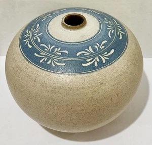 STUDIO KUNST KERAMIK KERAMIK UNKRAUT VASE ~ RÄUCHERGEFÄSS ~ 6” x 5,5” - Bild 1 von 6