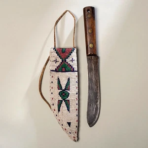 NORTHERN CHEYENNE KNIFE AND SHEATH - Picture 1 of 4