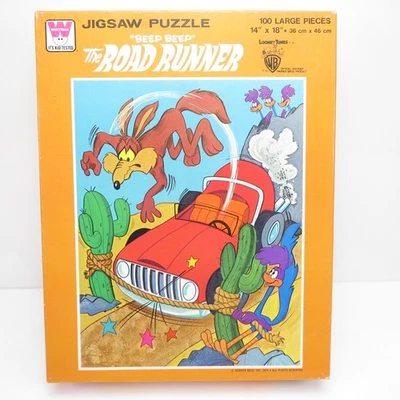 Rompecabezas Road Runner Looney Tunes Vintage 1976 Whitman 100 piezas completo Foto 1 de 4