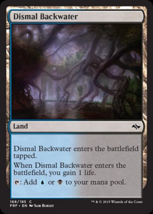 Dismal Backwater -Foil Light Play MTG Fate Reforged - Image 1 of 1