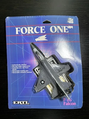 ERTL FORCE ONE F-16 Falcon Die-Cast Jet 1986 #1163 USAF NEW SEALED Vintage Plane - Image 1 of 4