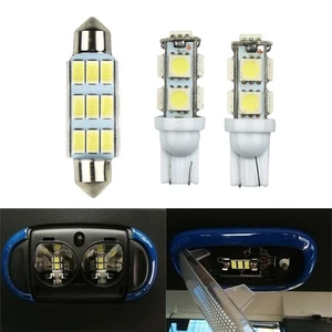 Light Bulb 3 Pcs Inner LED Dome Replaced Reading Trim White 6000K Decor - Picture 1 of 12