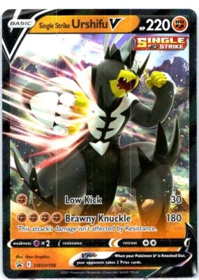 SWSH: Sword & Shield Promo Cards #SWSH106 Single Strike Urshifu V Pokemon - Image 1 of 2